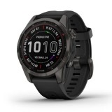 Garmin GM-010-02539-50 fēnix 7S Sapphire Solar Multisport GPS Watch (42mm)(Carbon Gray DLC w/ Black)